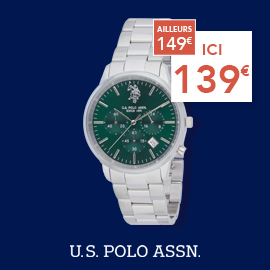 Montre US Polo ASSN. Son prix est de 139 euros