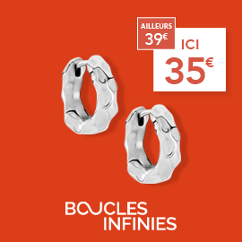 Boucles infinies. Son prix est de 35 euros